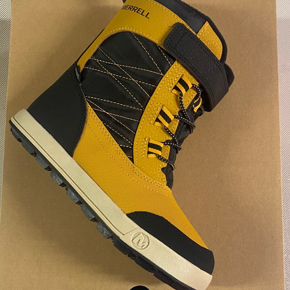 Merrell Black and Yellow Outdoor Boots